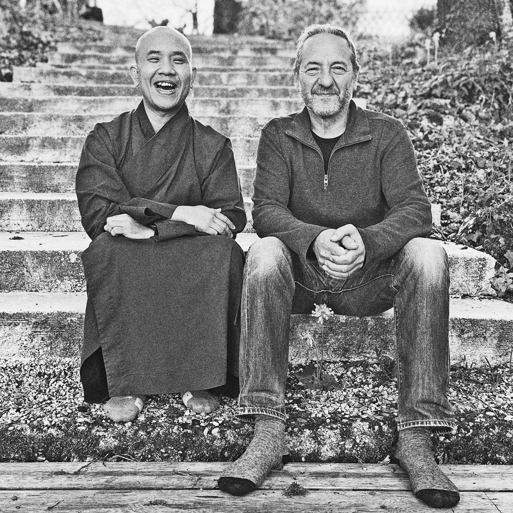 Brother Phap Huu and Jo Confino